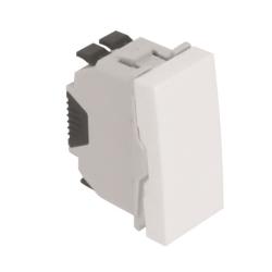 45010 SBR: Jednop�lov� sp�na�, rad.1,  1-modul, biela