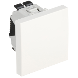45011 SBM: Jednop�lov� sp�na�, rad.1, 2-moduly, biela matn�