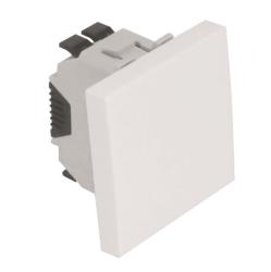 45011 SBR: Jednop�lov� sp�na�, rad.1, 2-moduly, biela