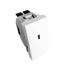 45015 SBR: Jednop�lov� sp�na� s orienta�n�m svetlom,1 modul, biela