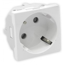 45132 SBR: Z�suvka schuko, biela
