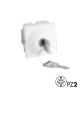 45352 SBR: Z�mok na k���, 2-cestn� sp�na�, 2 moduly, biela