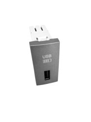 45383 SGR: USB z�suvka, typ A, 1-modul, grafit