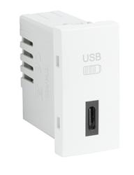 45387 SBR: Nab�ja�ka typu C - 1 modul USB, biela