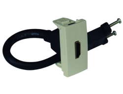 45435 SPE: HDMI z�suvka s konektorom, 1-modul, perle�ov�