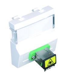 45447 SBR: Modul so spojkou pre jednoduch� konektor SC APC z optick�ch vl�kien, biela