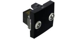 45533 SPM:  Z�suvka R - TV 1 dB pre zapojenie do hviezdy, 2-moduly, �ierna matn�