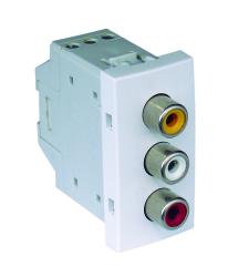 45580 SBR: Audio z�suvka RCA, biela