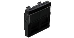 45971 SPM: Kryt pre 2 konektory RJ45, 2-moduly, �ierna matn�