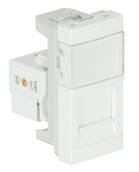 45972 SPM: Modul QUADRO 45 1xRJ11 Cat.3-1 modul, �ierna matn�