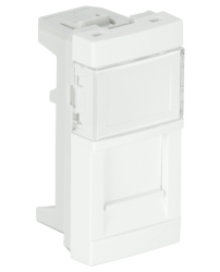 45977 SBR: Kryt pre 1 konektor RJ45, biela