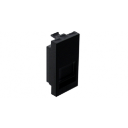 45977 SPM: Kryt pre 1 konektor RJ45, �ierna matn�