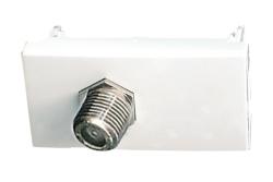 45979 SBR: Modul s 1 koaxi�lnym pripojen�m typu F, biela
