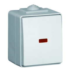 48162 CBR: : Tla�idlo 6 A - 12 V, s orienta�nou LED, biela