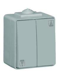 48281 CCZ: �al�ziov� tla�idlov� vyp�na� s elektrickou blok�ciou 10 A - 250 - dvojit�, �ed�