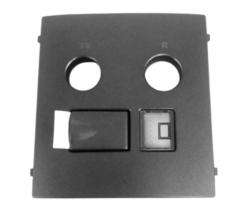 50774 TGR: Kryt z�suvky R-TV- RJ45, grafit