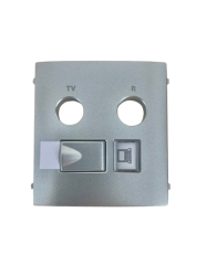 50774 TPR: Kryt z�suvky R-TV- RJ45, strieborn�