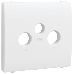 50775 TBM: Kryt z�suvky R-TV- RJ45, biela matn�