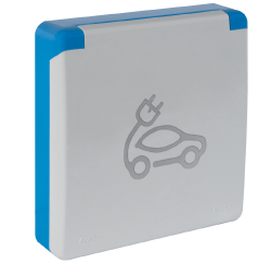 81112: Wallbox zapusten� mont� (French type) pre nab�janie el. vozidiel, 16A-250V