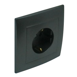 90135 CIS: Komplet z�suvka (Schuko), �ed�