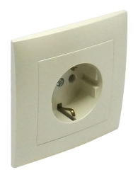 90135 CPE: Komplet z�suvka (Schuko), perle�ov�