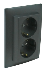90331 CIS: Komplet dvojz�suvka (Schuko), �ed�
