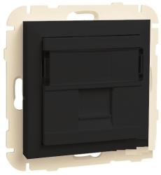 90441 SPM: Kryt jednon�s. d�t. z�s (pre RJ45), �ierna, (bez konektora)