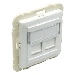 90442 SGE: Kryt dvojitej d�tovej z�suvky (pre RJ45), �adov�