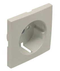 90632 TPE: Kryt z�suvky Schuko s clonkou, perle�ov�