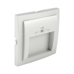 90673 TGE: Kryt pre USB nab�ja�ku, 2 v�stupy, �adov�