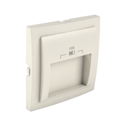 90673 TMF: Kryt pre USB nab�ja�ku, 2 v�stupy, slon.kos�