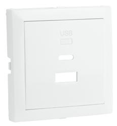 90674 TBR: Kryt pre USB nab�ja�ku Typ (A+C), 2 v�stupy, biela