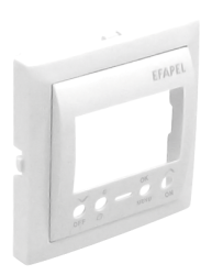 90743 TBR: Kryt pre sp�nacie hodiny 1 kan�l, biela