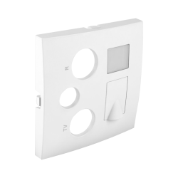 90770 TBR: Kryt multim. z�suvky R-TV-SAT RJ45/R-TV-SAT - RJ45-FO, biela