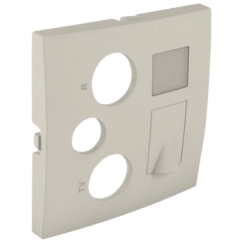 90770 TPE: Kryt multim. z�suvky R-TV-SAT RJ45/R-TV-SAT - RJ45-FO, perle�ov�