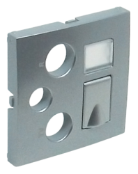 90770 TAL: Kryt multim. z�suvky R-TV-SAT RJ45/R-TV-SAT - RJ45-FO, hlin�kov�