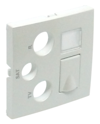 90770 TGE: Kryt multim. z�suvky R-TV-SAT RJ45/R-TV-SAT - RJ45-FO, �adov�