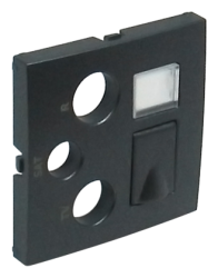 90770 TIS: Kryt multim. z�suvky R-TV-SAT RJ45/R-TV-SAT - RJ45-FO, �ed�