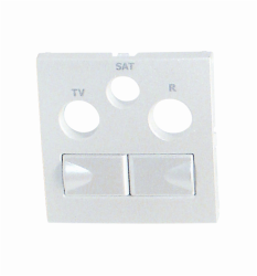 90773 TGE: Kryt z�suvky R-TV-SAT 2xRJ45 Cat.6, �adov�