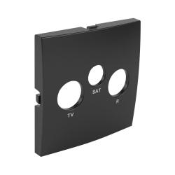 90775 TPM: Kryt z�suvky R-TV-SAT, �ierna
