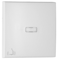 90795 TBR: Kryt tla�idla, symbol ZVON�EK+ orienta�n� LED, biela