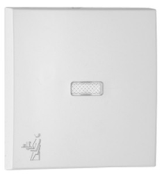 90796 TBR: Kryt tla�idla, symbol OBSLUHA+ orienta�n� LED, biela