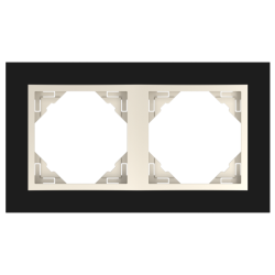 90920 TEB: 2 - r�m�ek, �ierne sklo/biela