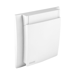 90961 TBR: Kryt z�suvky IP44 s r�m�ekom, biela