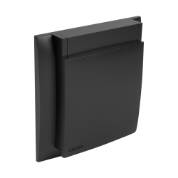 90961 TPM: Kryt z�suvky IP44 s r�m�ekom, �ierna