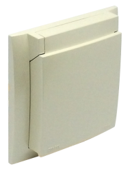 90961 TPE: Kryt z�suvky IP44 s r�m�ekom, perle�ov�