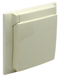 90961 TMF: Kryt z�suvky IP44 s r�m�ekom, slon.kos�